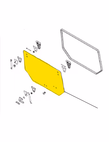Vitre 84396387 - New Holland