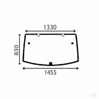 Vitre arrière John Deere