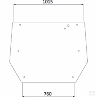 Vitre arrière inférieure