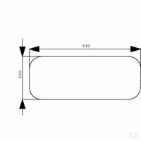 Vitre arrière inférieure