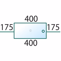 Vitre cabine tacteur arrière inférieure ouvrable 1-34-771-206 Adaptable