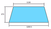 Vitre arrière inférieure Same teinte transparente plate 0.9200.216.0