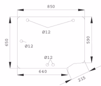 Vitre cabine tacteur arrière supérieure Adaptable
