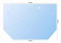 Vitre arrière supérieure 