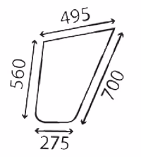 vitre bas de porte 7700669193 Renault adaptable
