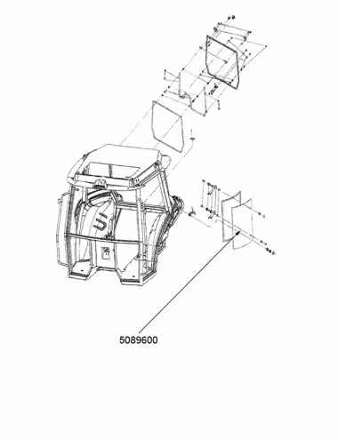 Vitre De Cabine 5089600 - New Holland