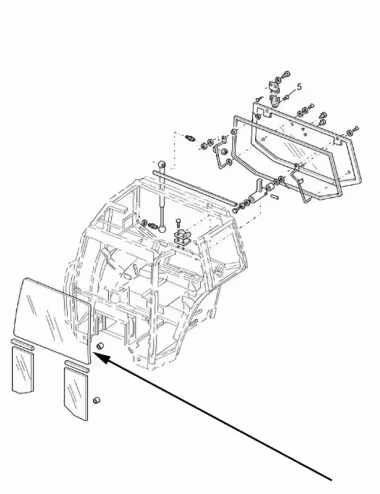 Vitre De Cabine 86511795 - New Holland