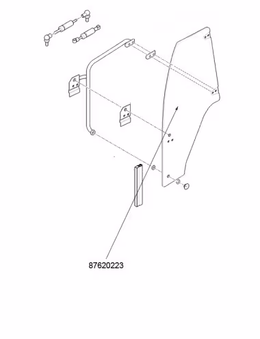 Vitre De Cabine 87620223 - New Holland