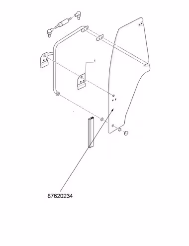 Vitre De Cabine 87620234 - New Holland