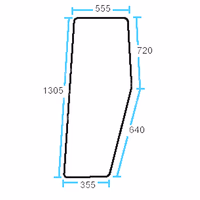 Vitre latérale Renault 7700017134 Adaptable