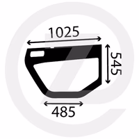 Vitre de cabine ref 894931 adaptable Manitou