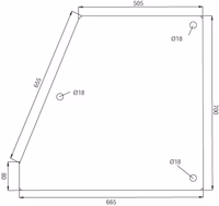 Vitre de porte Adaptable