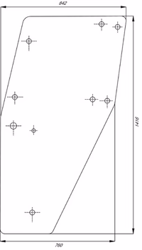 Vitre de porte Adaptable