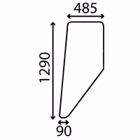 Vitre de porte Renault 7701350521 
