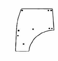 Vitre de porte Case IH 450191A1