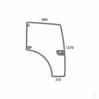 Vitre de porte complète