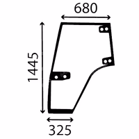 Vitre de porte gauche 