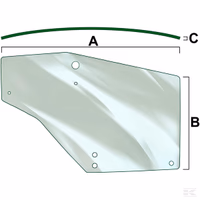 Vitre de porte gauche