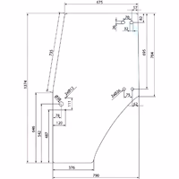 Vitre de porte gauche claire Deutz Fahr 0.009.7700.0/40