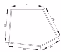 Vitre de porte Zetor inférieure 59117962 Origine