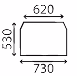 Vitre de toit Manitou 231404