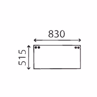 Vitre cabine tacteur Case IH arrière inférieur F45091 Adaptable