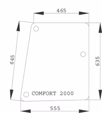 Vitre latérale Adaptable