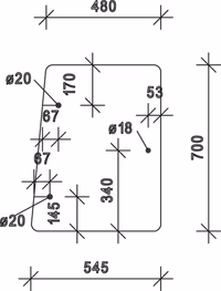 Vitre latérale Adaptable