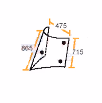 Vitre laterale arriere gauche 7700045839, 7700048326 Adaptable