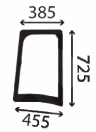 Vitre latérale droite Case IH 47130822