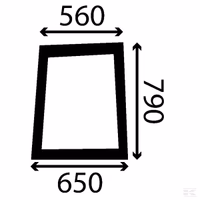 Vitre latérale droite Fiat 82002229