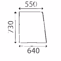 Vitre latérale Massey Ferguson 1427138M2