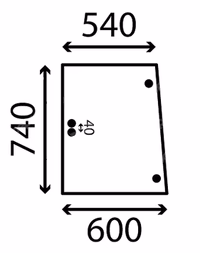Vitre latérale ouvrante Same 0.011.7779.0 adaptable