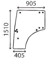 Vitre porte fiat 44910417 Adaptable