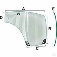 Vitre, porte gauche