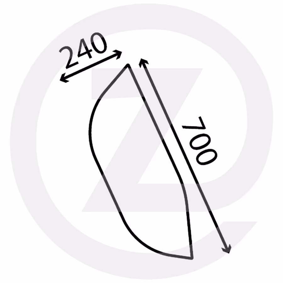 Vitre ref 064733 adaptable Merlo