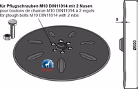 Vogel et noot | coutre pour charrue Ø500x5