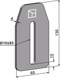 Vogel et noot | Racloir pour rouleaux packer