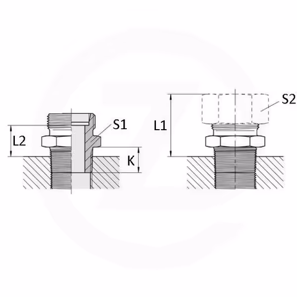 Voss - Racc. man. 15L - 3/8 BSPT