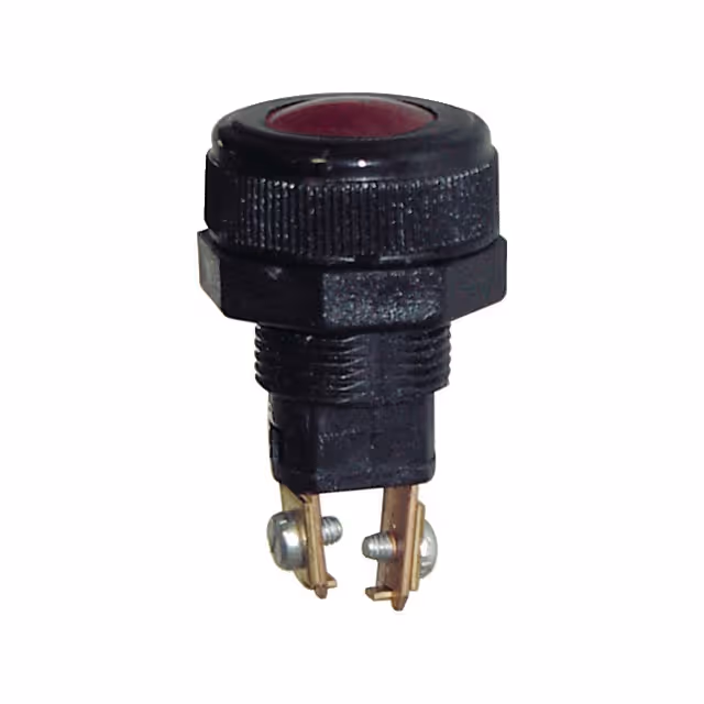 Voyant lumineux rond rouge 18mm 12v avec ampoule blister