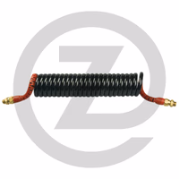 Wabco Tuyau spiralé - en PUR, - Ø int. 50 mm, - sécurité anti-torsions, en plastique, - écrou prémonté