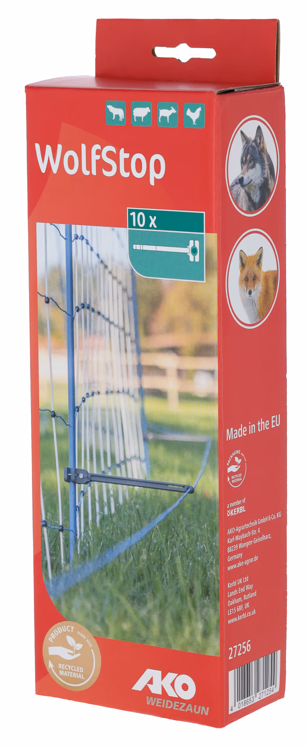 WolfStop - kit complémentaire pr filets clôture, kit de 10