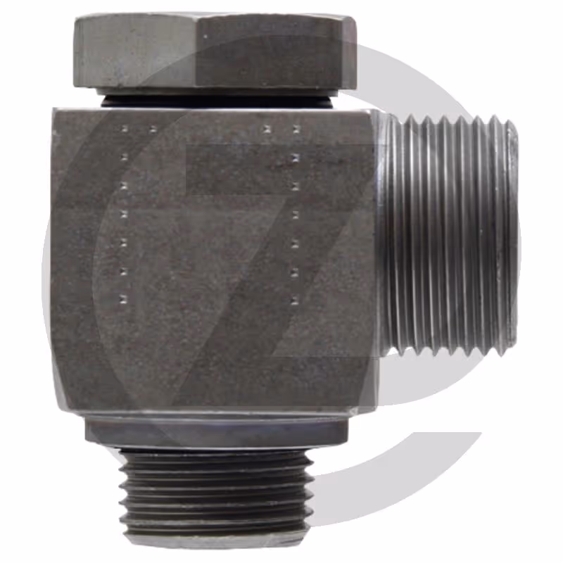 X-C-BOG 06 L 1/8 - Raccord coudé BSP 90°, orientable