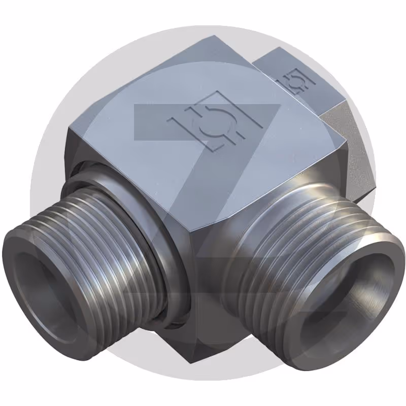 X-C-BOG 10 L 1/4 - Raccord coudé BSP 90°, orientable