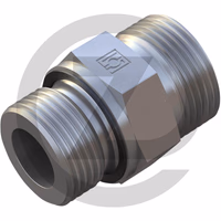 X-U-MMCY 22 L 22 JE - Raccord droit, à visser