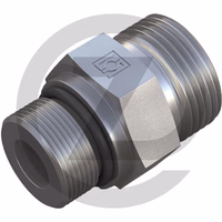 X-U-MSAE 30 S 1.5/16 - Raccord droit, à visser